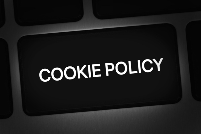 Schaltfläche mit Aufschrift Cookie Policy 