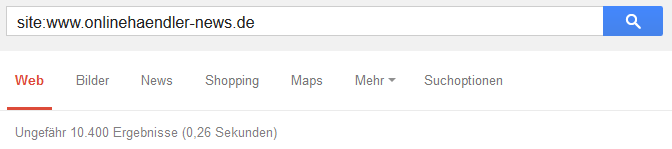 Google Suche OnlinehaendlerNews.de
