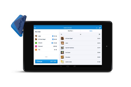 PayPal Here auf Android Tablet