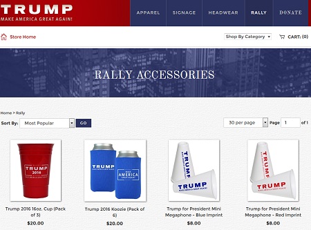 Der Online-Shop von Donald Trump.
