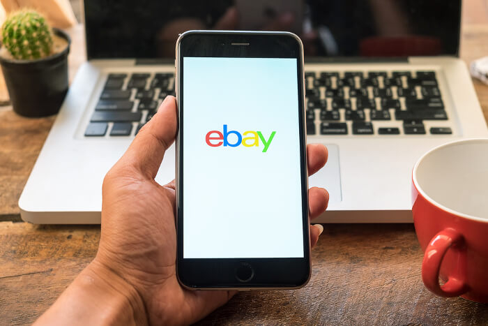 Ebay Logo auf mobilem Endgerät
