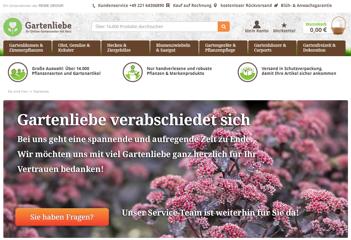Screenshot Gartenliebe.de