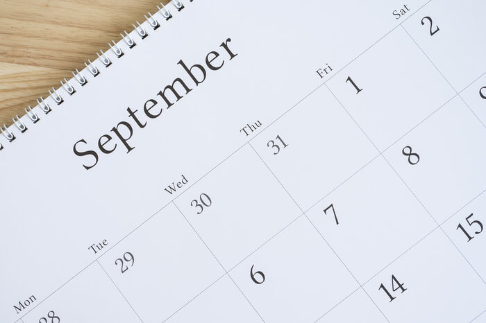Kalender September 2017