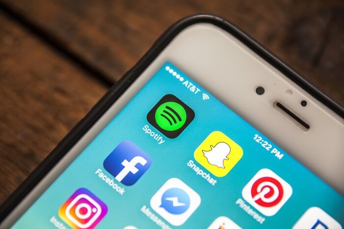 Spotify-App auf iPhone