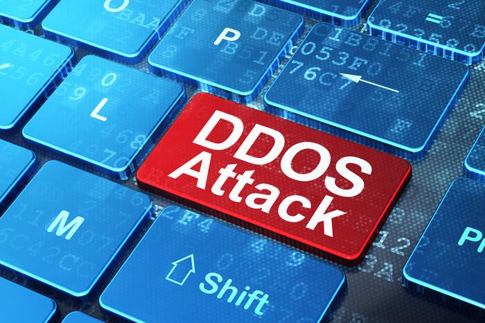 Tastatur mit DDOS-Attacke