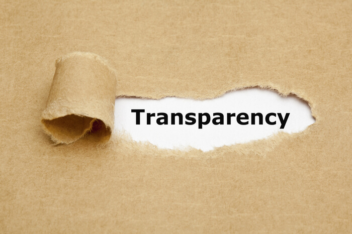 Konzept Transparenz