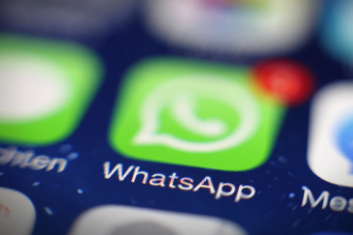 WhatsApp Icon auf einem Smartphone