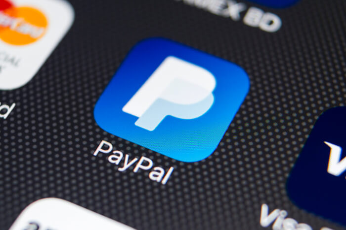 PayPal App auf einem Smartphone