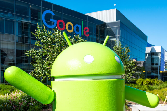 Android-Figur vor der Google-Zentrale