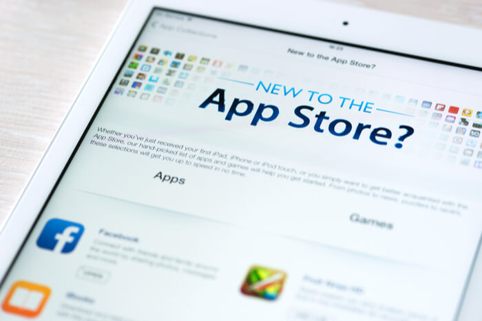 Startbildschirm App-Store Apple 