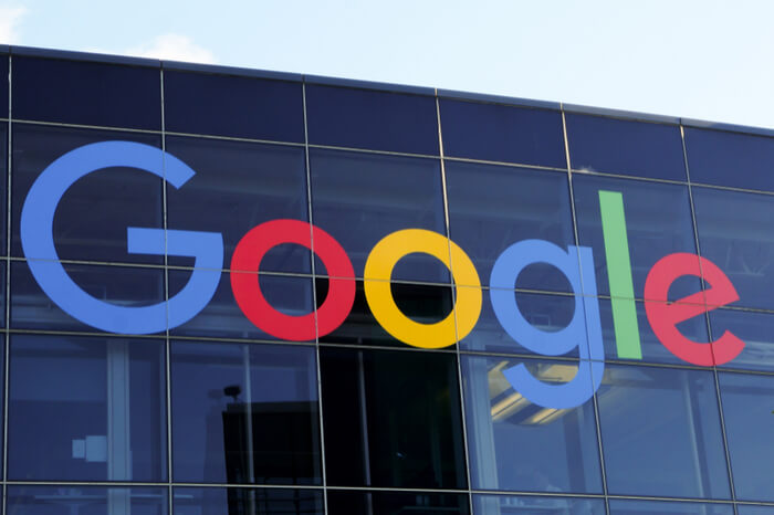 Google-Logo am Hauptquartier