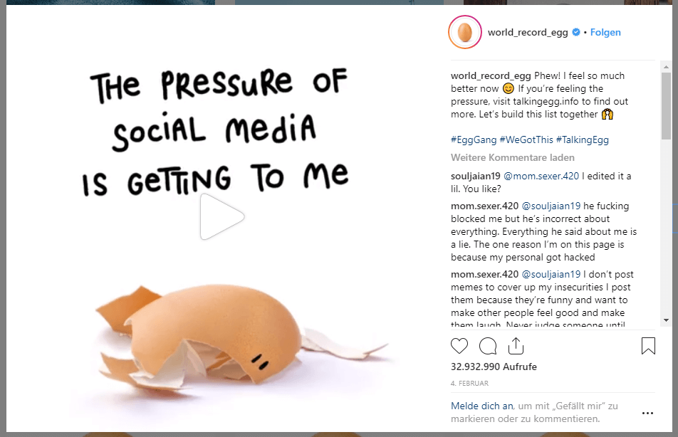 Posting @world_record_egg / Instagram