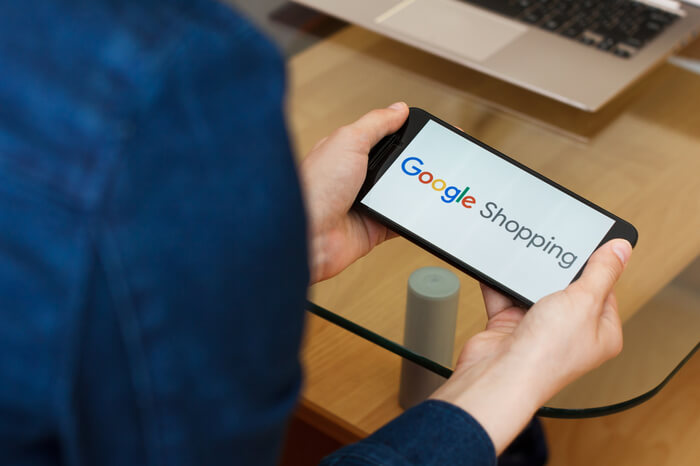 Google Shopping auf Smartphone