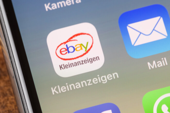 Ebay Kleinanzeigen auf einem Smartphone