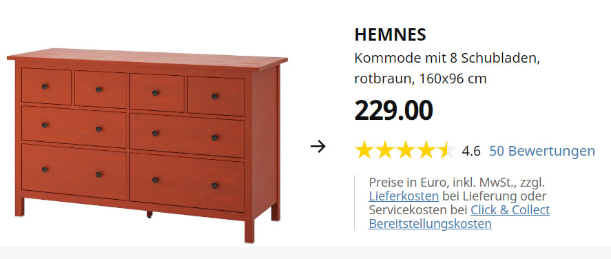 Ikea Produktbewertung Sterne Screenshot1