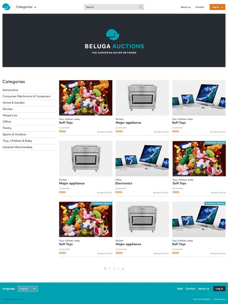 Beluga Plattform / Screenshot, BuyBay