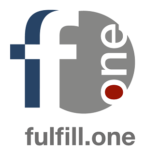fulfill one Logo www dunkelgrau farbig PFAD fklein fausgespart Zeichenfläche 1