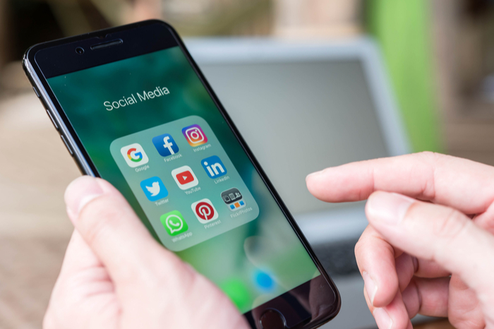 Social-Media-Apps auf einem Smartphone