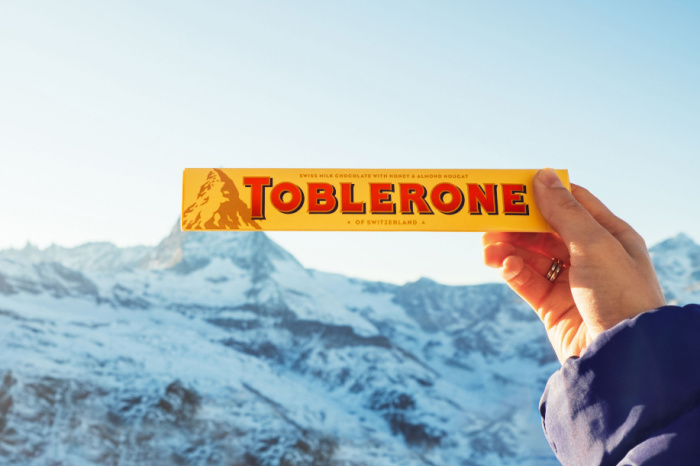 Tobleroneverpackung am Matterhorn