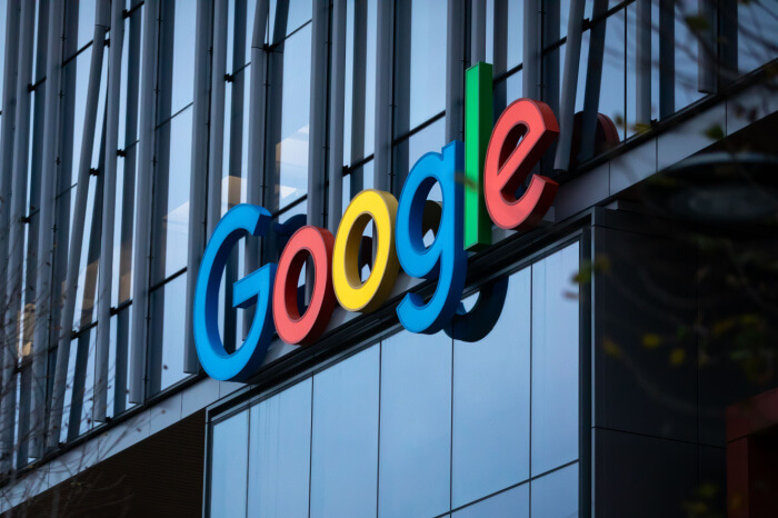 Google-Logo an Büro in Seattle