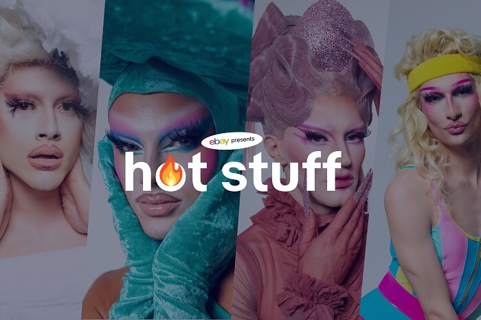 Künstlerinnen von Duct Tape und Ebay „Hot Stuff“-Schriftzug
