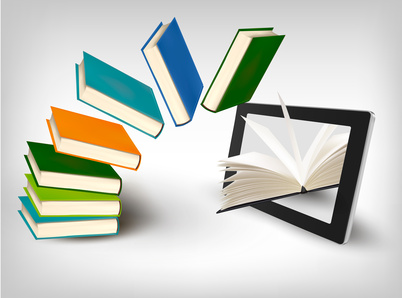 Tablet mit E-Books