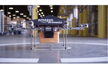 Eine Drohne von Amazon.