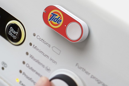 Amazon Dash-Button an einer Waschmaschine