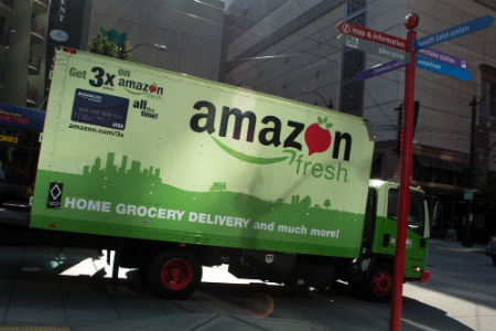 Amazon Fresh-LKW in San Francisco