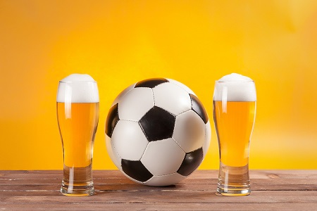 Bier und Fußball