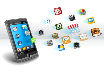 Smartphone mit Apps