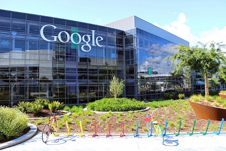 Google Hauptsitz in Mountain View, Kalifornien