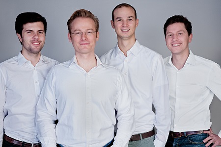 Lendico Gründer: Philipp Petrescu, Dominik Steinkühler, Christoph Samwer, Clemens Paschke (von links)