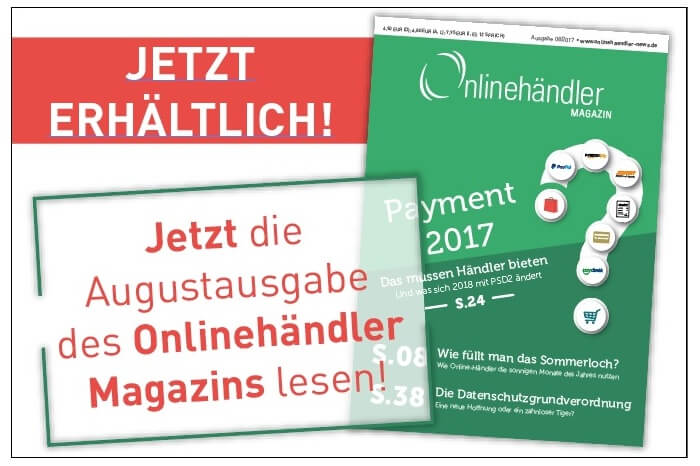 Onlinehändler Magazin 08/2017