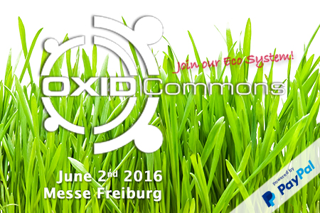 Banner der Oxid Commons 2016