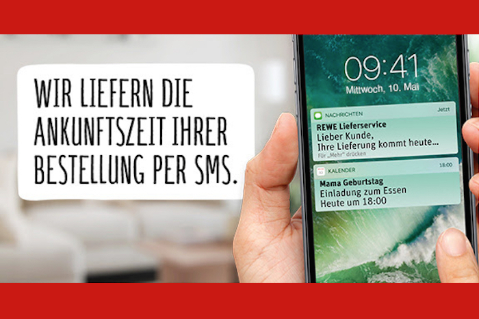 Rewe Lieferservice-SMS