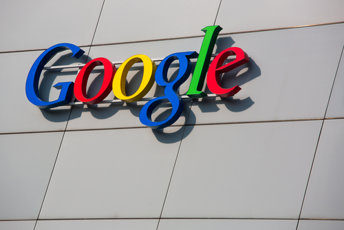 Google Logo an Unternehmenssitz