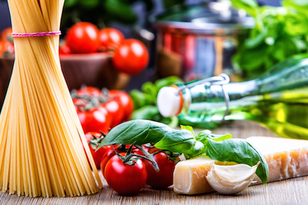 Zutaten für italienische Küche