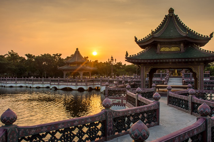 Sonnenuntergang in China