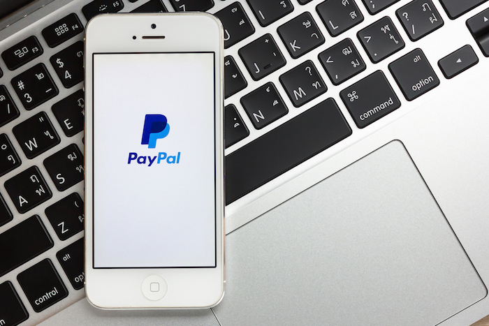 PayPal-App und Tastatur