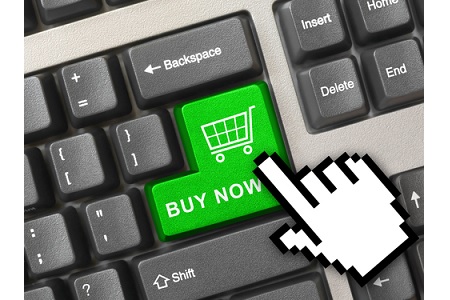 Tastatur mit Buy Now Button