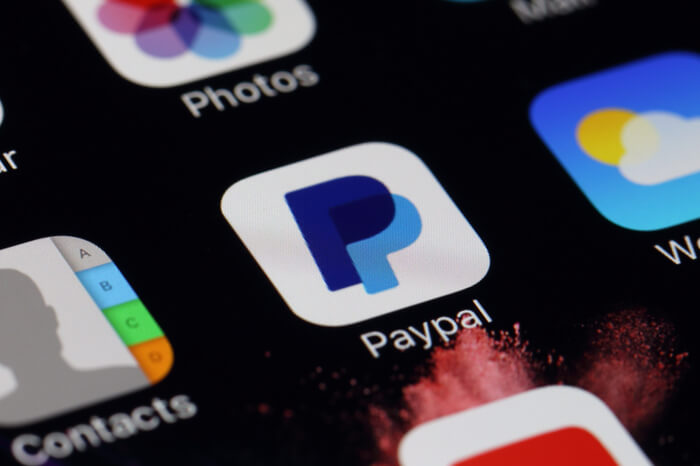 PayPal-App auf einem Smartphone