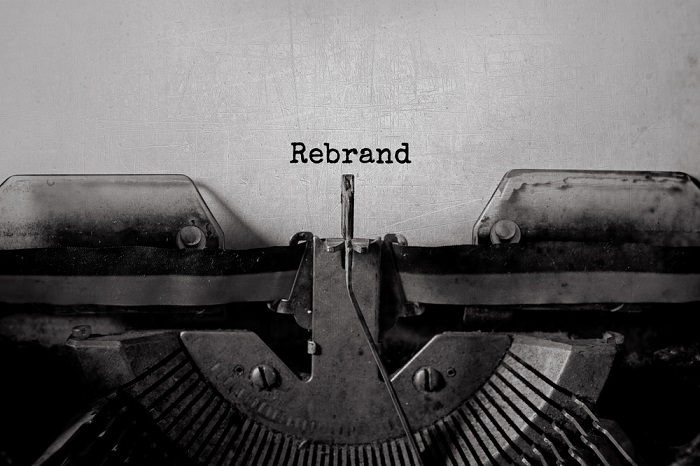 Rebranding-Schreibmaschine