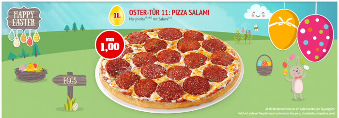 Schmackhafter Oster-Kalender von Call a Pizza