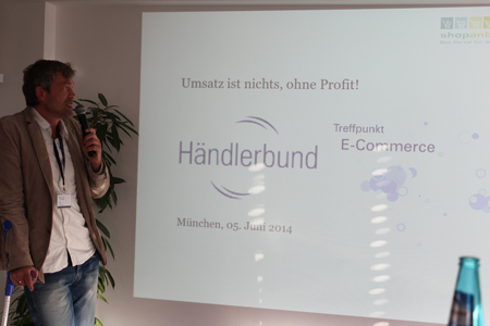 Keynote: Peter Höschl von Shopanbieter zum Thema Controlling