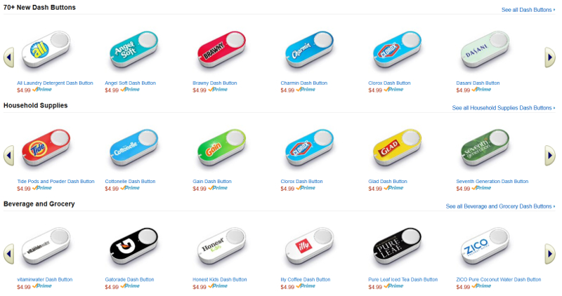 Amazon Dash Buttons, Screenshot 