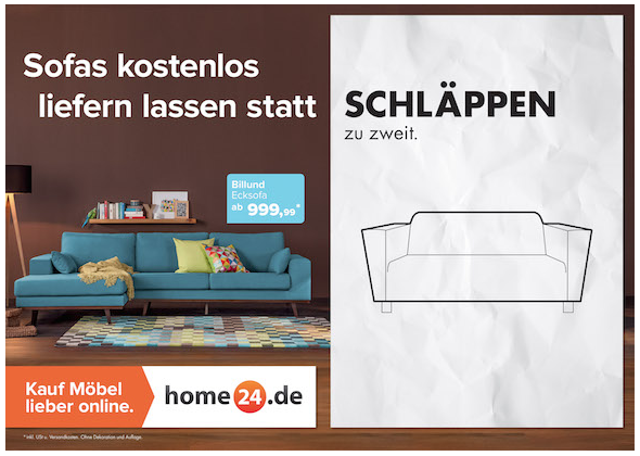 Home24 Plakat mit Sofa