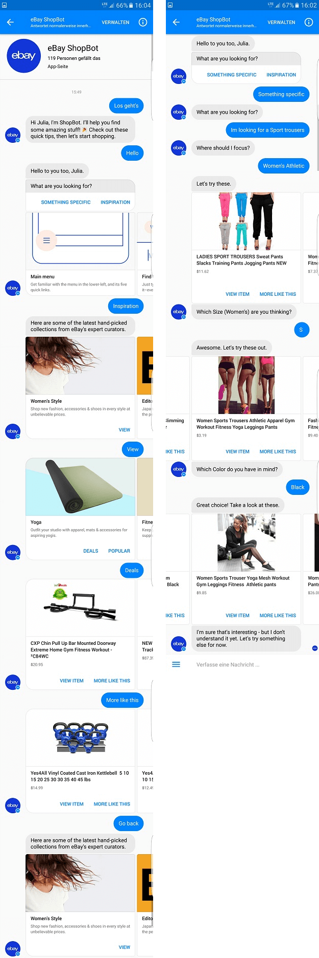 Screenshot Ebay ShopBot