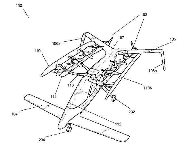 Patentantrag, Screenshot: fliegendes Auto 