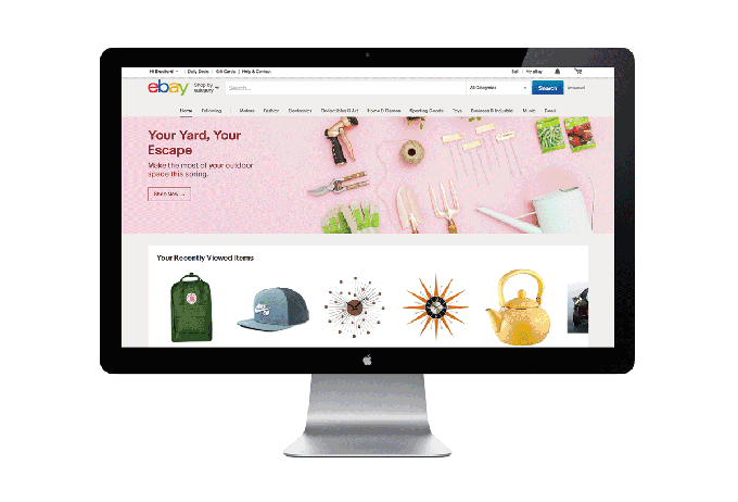 Ebay Homepage Update